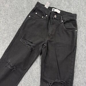 Levi's Silver Tab 94 Baggy Jeans Black Distressed Mens Size 26x31